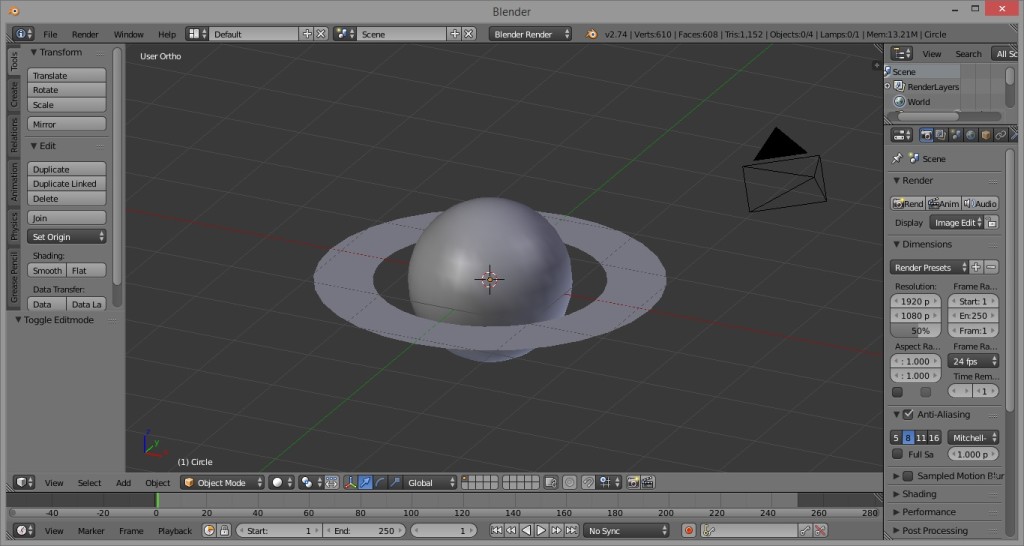 Making Rings In Blender Experiment 1